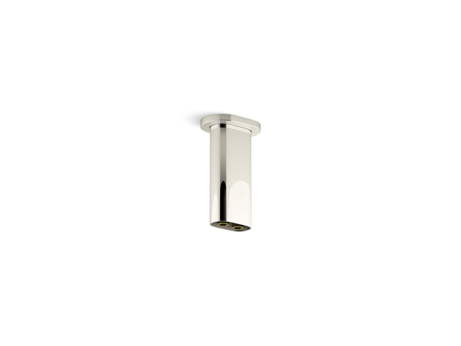 KOHLER K-26325-SN Statement 5" Ceiling-Mount Two-Function Rainhead Arm And Flange - Vibrant Polished Nickel