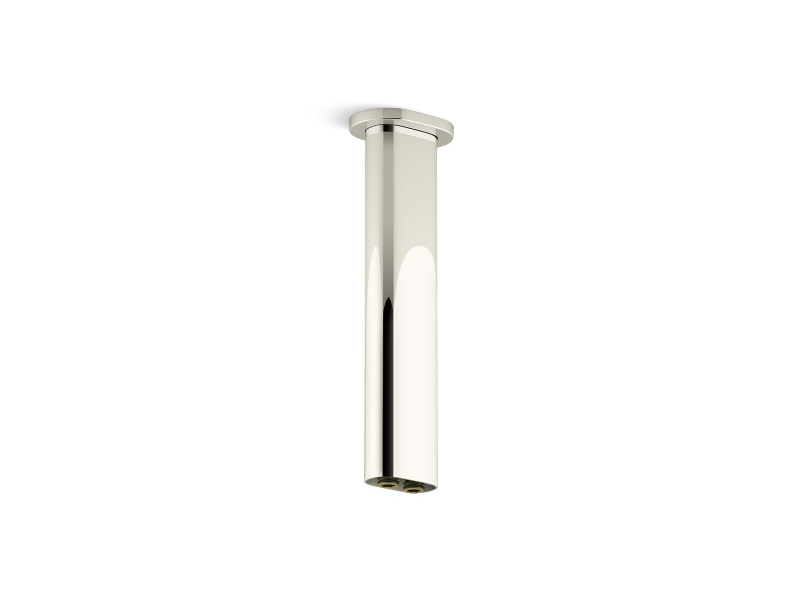 KOHLER K-26326-SN Statement 10" Ceiling-Mount Two-Function Rainhead Arm And Flange - Vibrant Polished Nickel