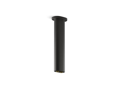 KOHLER K-26326-BL Statement 10" ceiling-mount two-function rainhead arm and flange - Matte Black