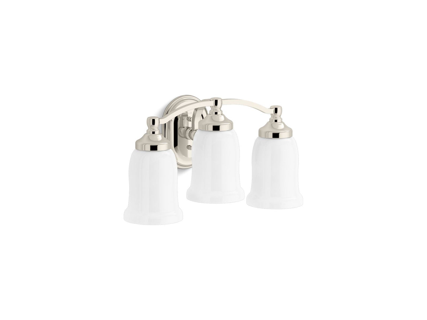 KOHLER K-11423-SNL Bancroft Three-Light Sconce In Polished Nickel