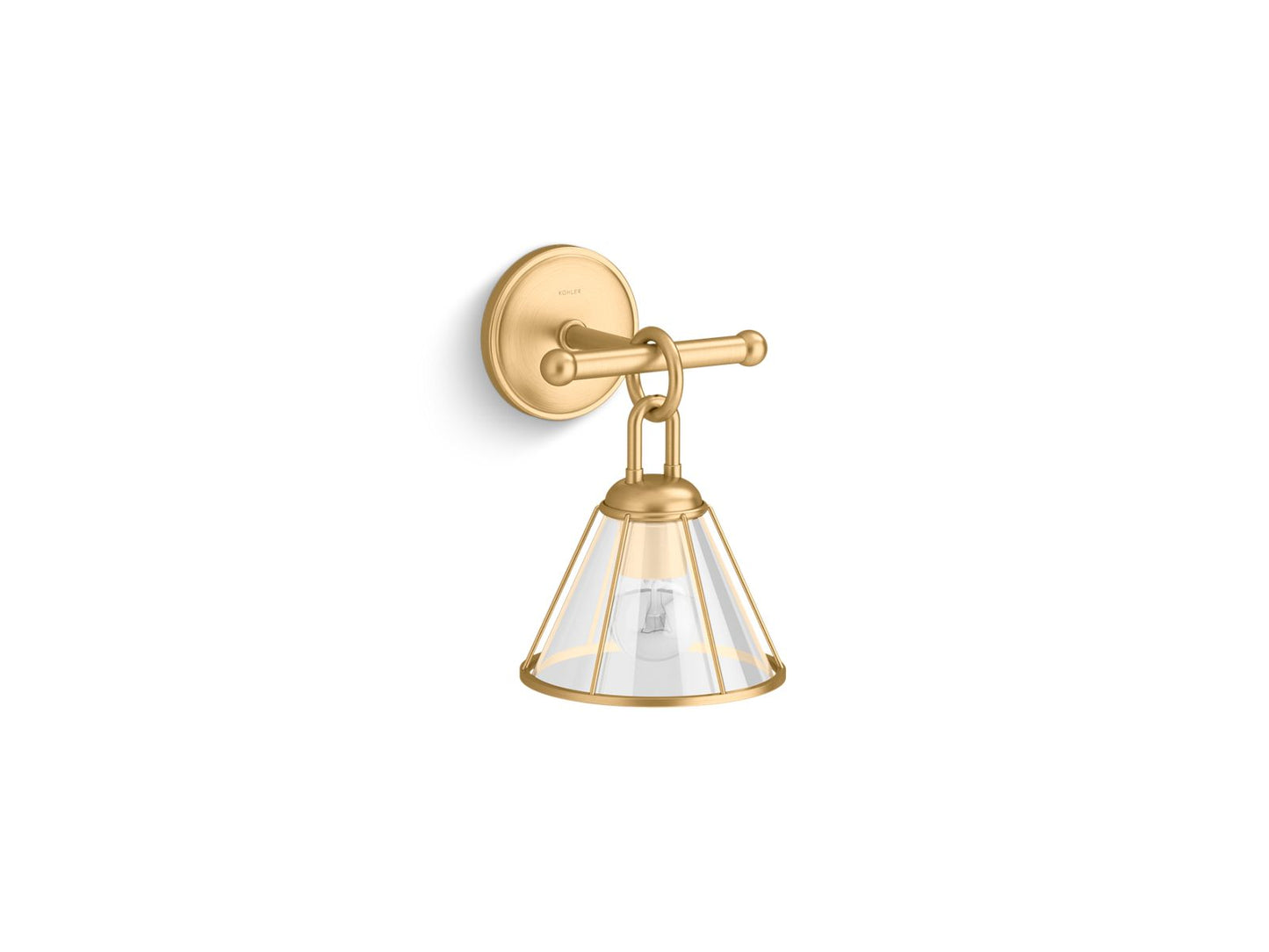 KOHLER K-27741-SC01-2GL Terret One-Light Sconce In Brushed Moderne Brass