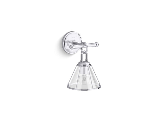 KOHLER K-27741-SC01-CPL Terret One-Light Sconce In Polished Chrome