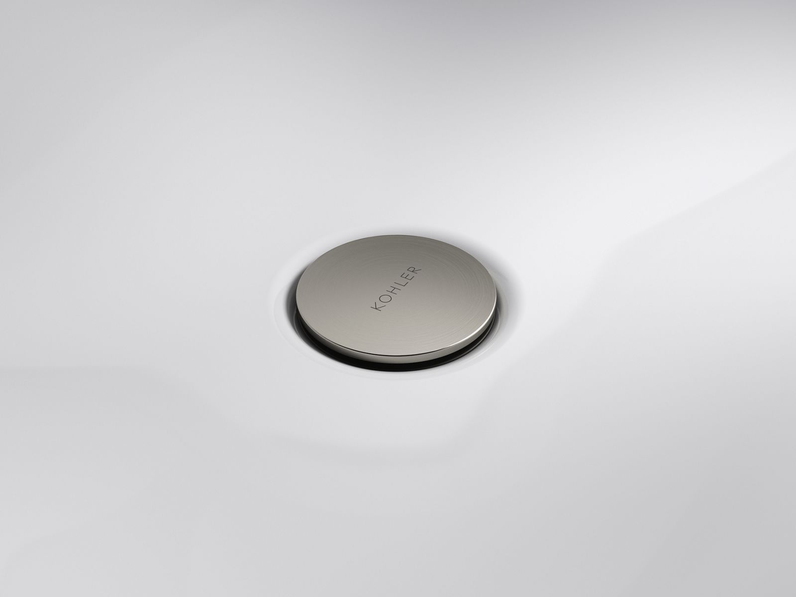 KOHLER Clicker Drain with Overflow - Vibrant Brushed Nickel, K-RH1274364-BN