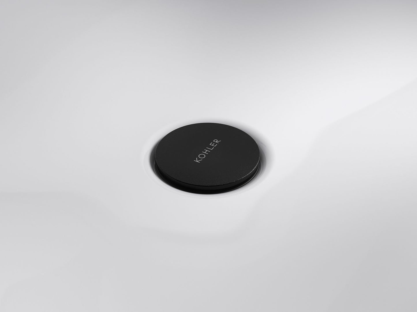 KOHLER Clicker Drain with Overflow - Matte Black, K-RH1274364-BL