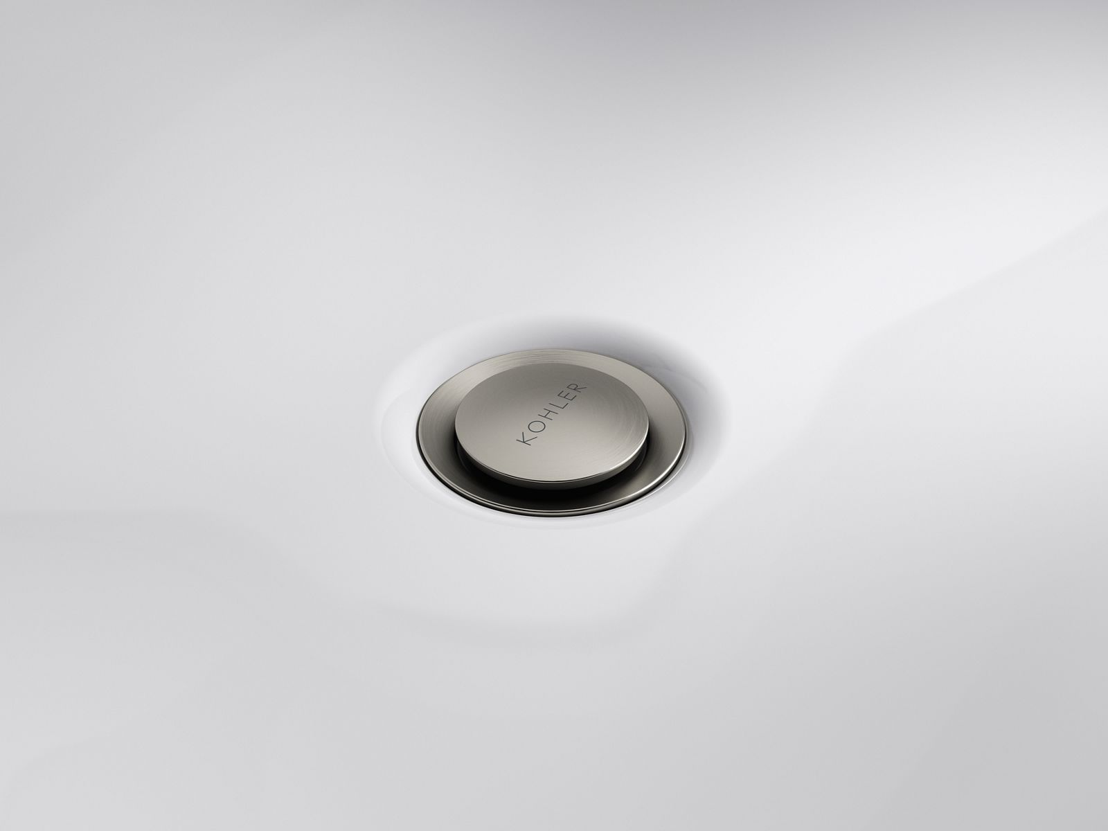 KOHLER Premium Clicker Drain with Overflow - Vibrant Brushed Nickel, K-RH1464524-BN