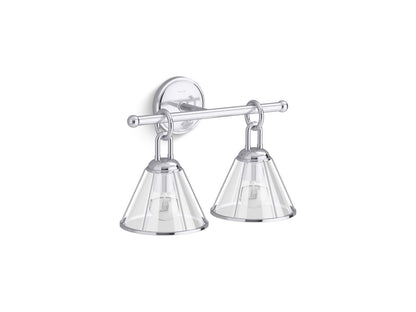 KOHLER K-27742-SC02-CPL Terret Two-Light Sconce In Polished Chrome