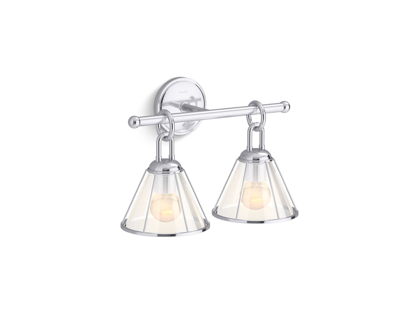 KOHLER K-27742-SC02-CPL Terret Two-Light Sconce In Polished Chrome