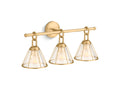 KOHLER K-27743-SC03-2GL Terret Three-Light Sconce In Brushed Moderne Brass
