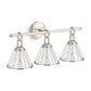 KOHLER K-27743-SC03-SNL Terret Three-Light Sconce In Polished Nickel