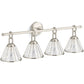 KOHLER K-27744-SC04-SNL Terret Four-Light Sconce In Polished Nickel