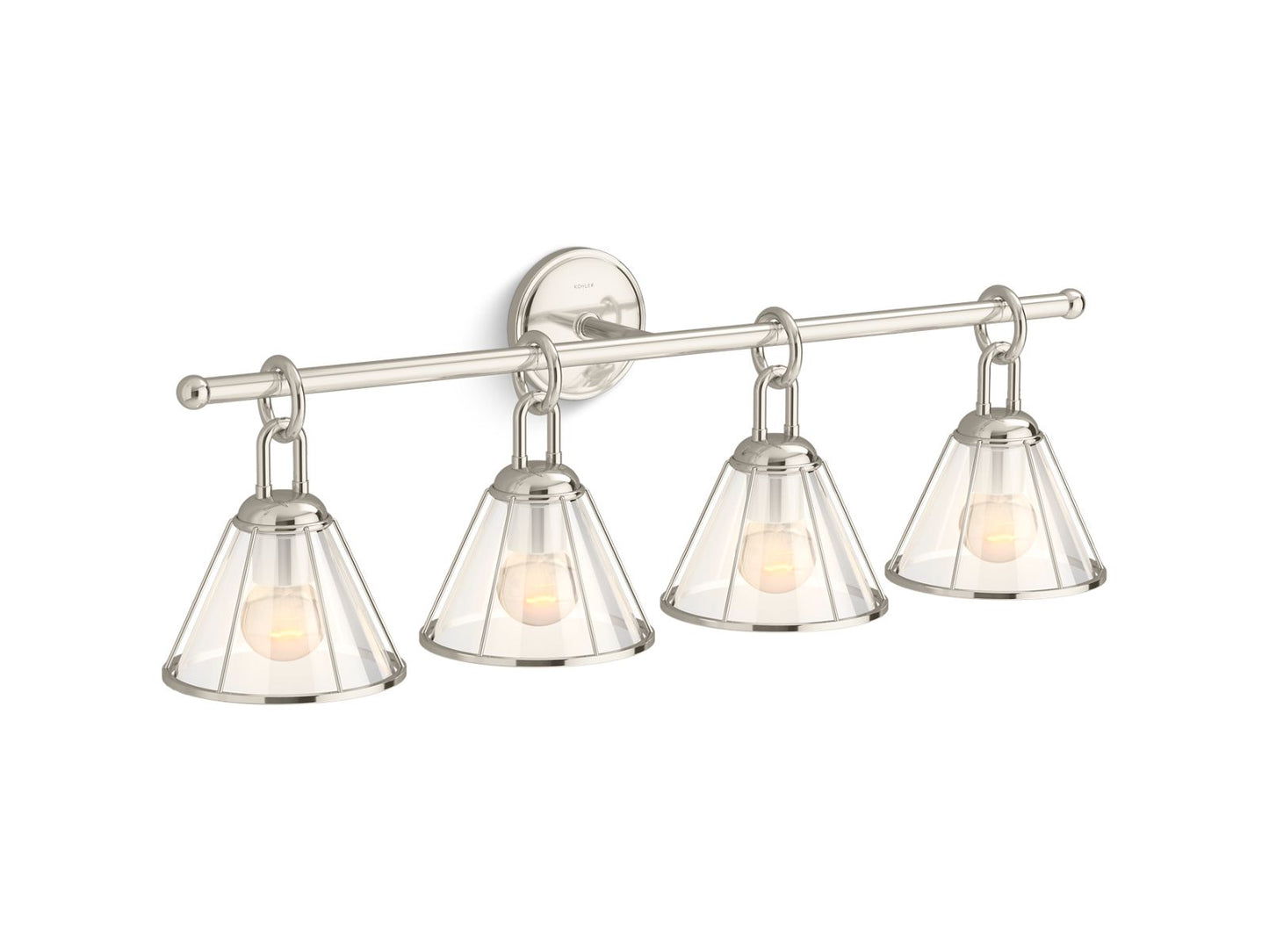 KOHLER K-27744-SC04-SNL Terret Four-Light Sconce In Polished Nickel