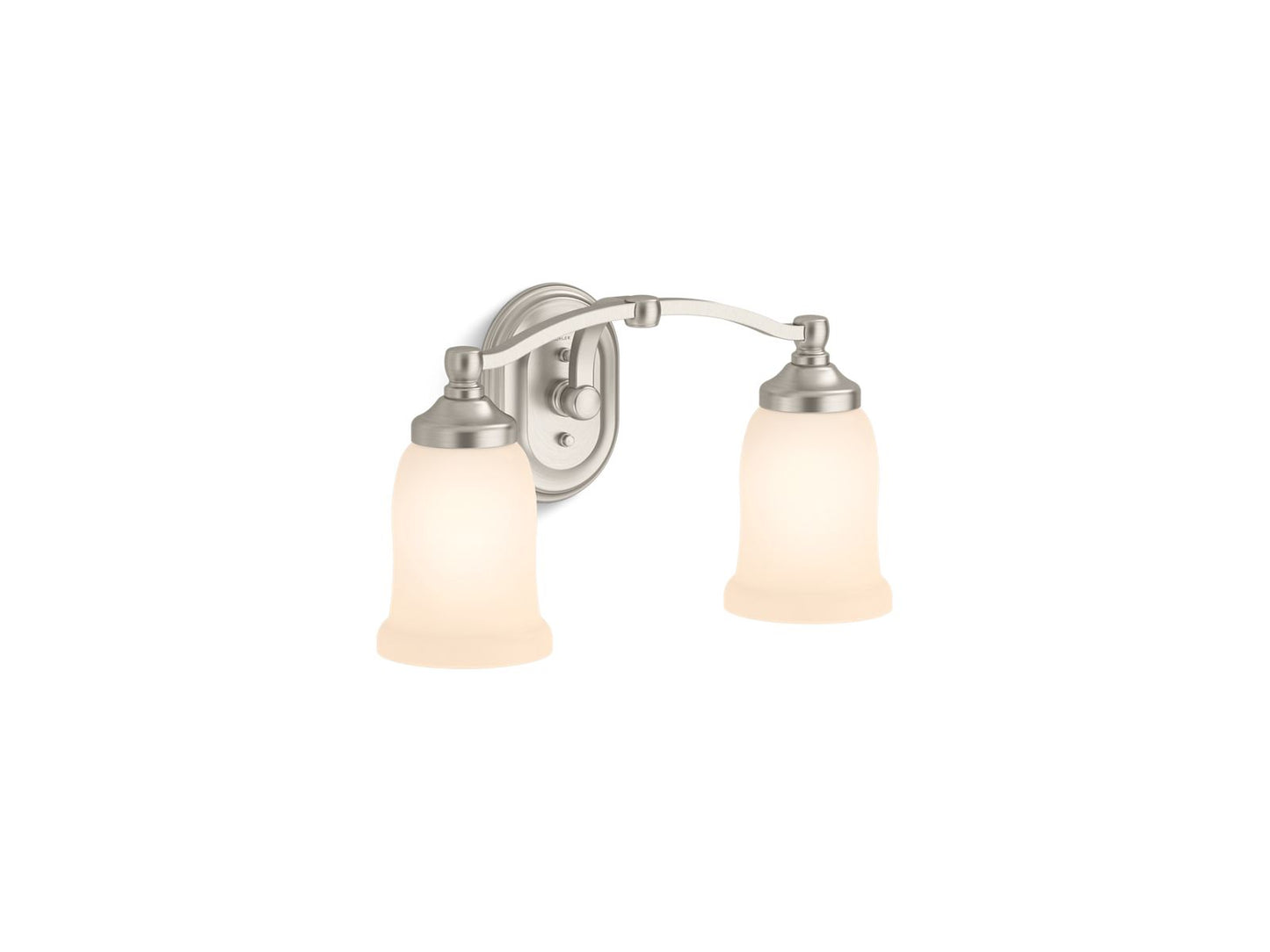 KOHLER K-11422-BNL Bancroft Two-Light Sconce In Brushed Nickel