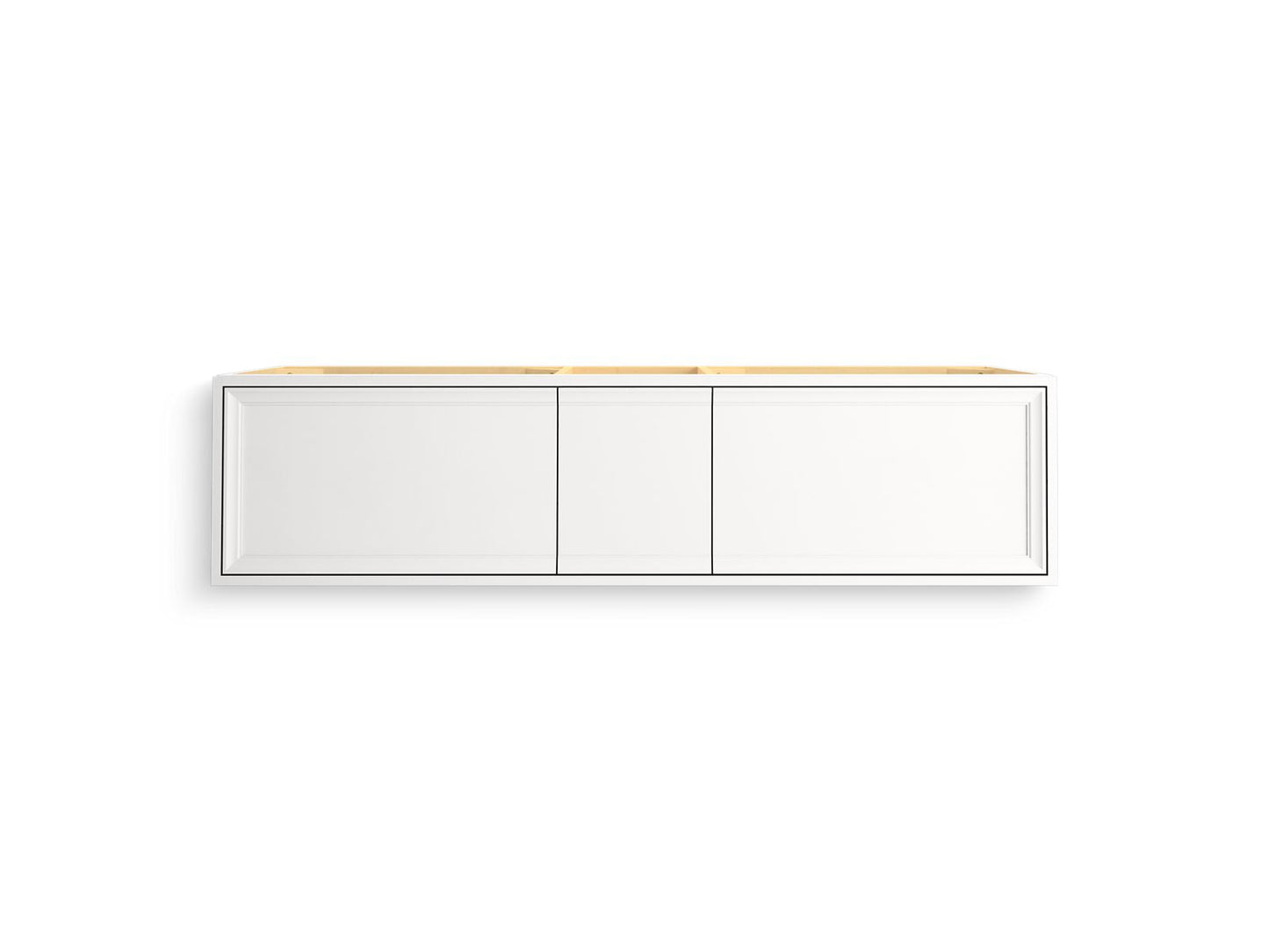 KOHLER K-33567-1WA Lodern 60" Wall-Hung Bathroom Vanity Cabinet In Linen White