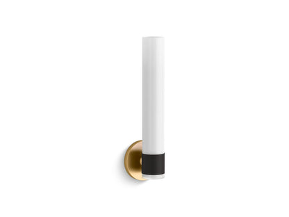 KOHLER K-32375-SC01-BML Purist One-light sconce - Black with Brass Trim