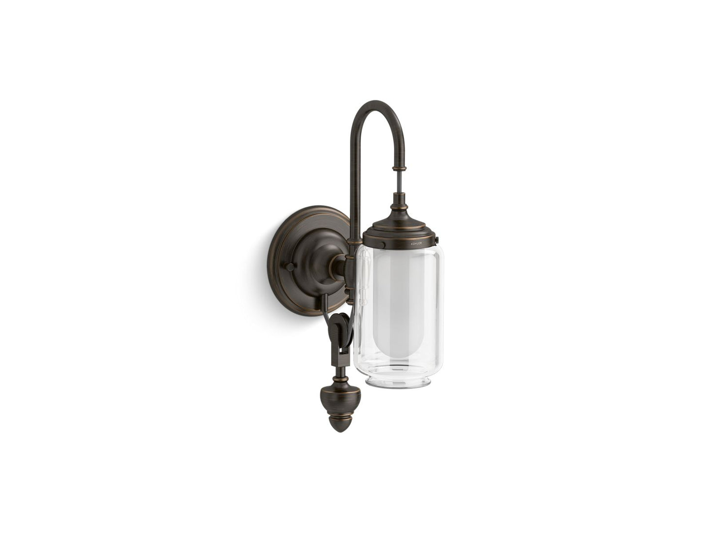 KOHLER K-72581-BZL Artifacts One-Light Adjustable Sconce In Oil-Rubbed Bronze