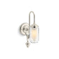 KOHLER K-72581-SNL Artifacts One-Light Adjustable Sconce In Polished Nickel