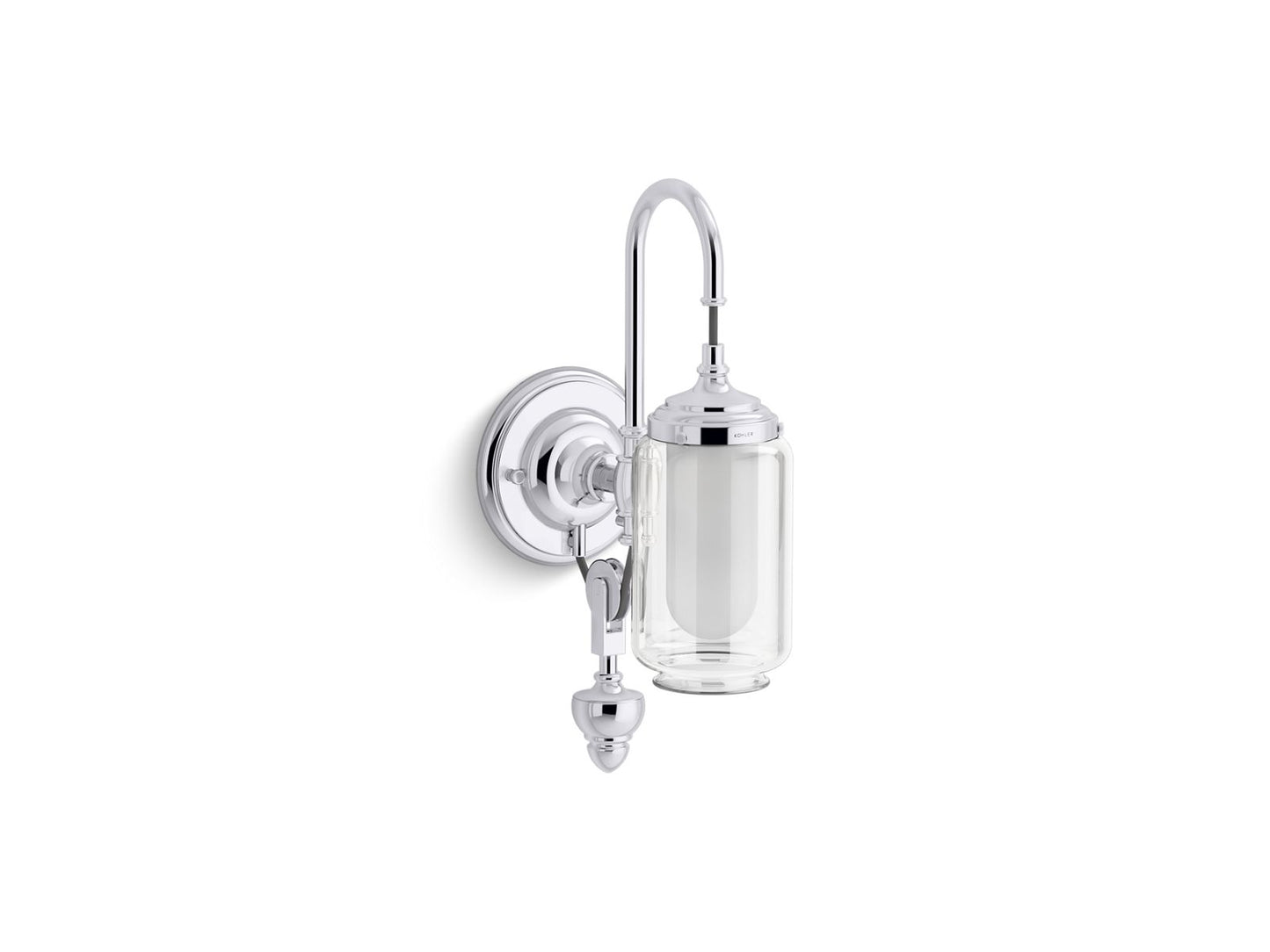 KOHLER K-72581-CPL Artifacts One-Light Adjustable Sconce In Polished Chrome