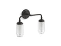 KOHLER K-72582-BLL Artifacts Two-Light Sconce - Matte Black