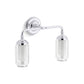 KOHLER K-72582-CPL Artifacts Two-Light Sconce In Polished Chrome