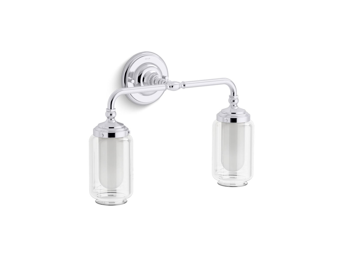 KOHLER K-72582-CPL Artifacts Two-Light Sconce In Polished Chrome