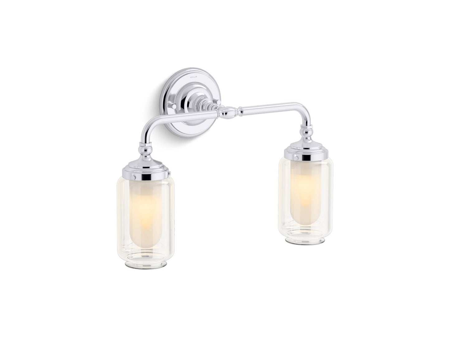 KOHLER K-72582-CPL Artifacts Two-Light Sconce In Polished Chrome