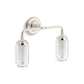 KOHLER K-72582-SNL Artifacts Two-Light Sconce In Polished Nickel