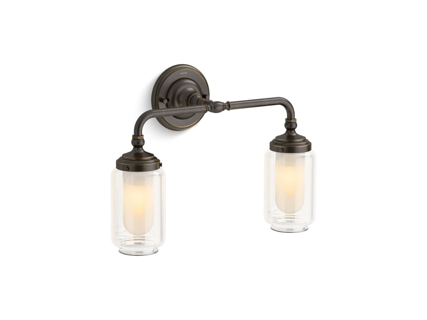 KOHLER K-72582-BZL Artifacts Two-Light Sconce In Oil-Rubbed Bronze