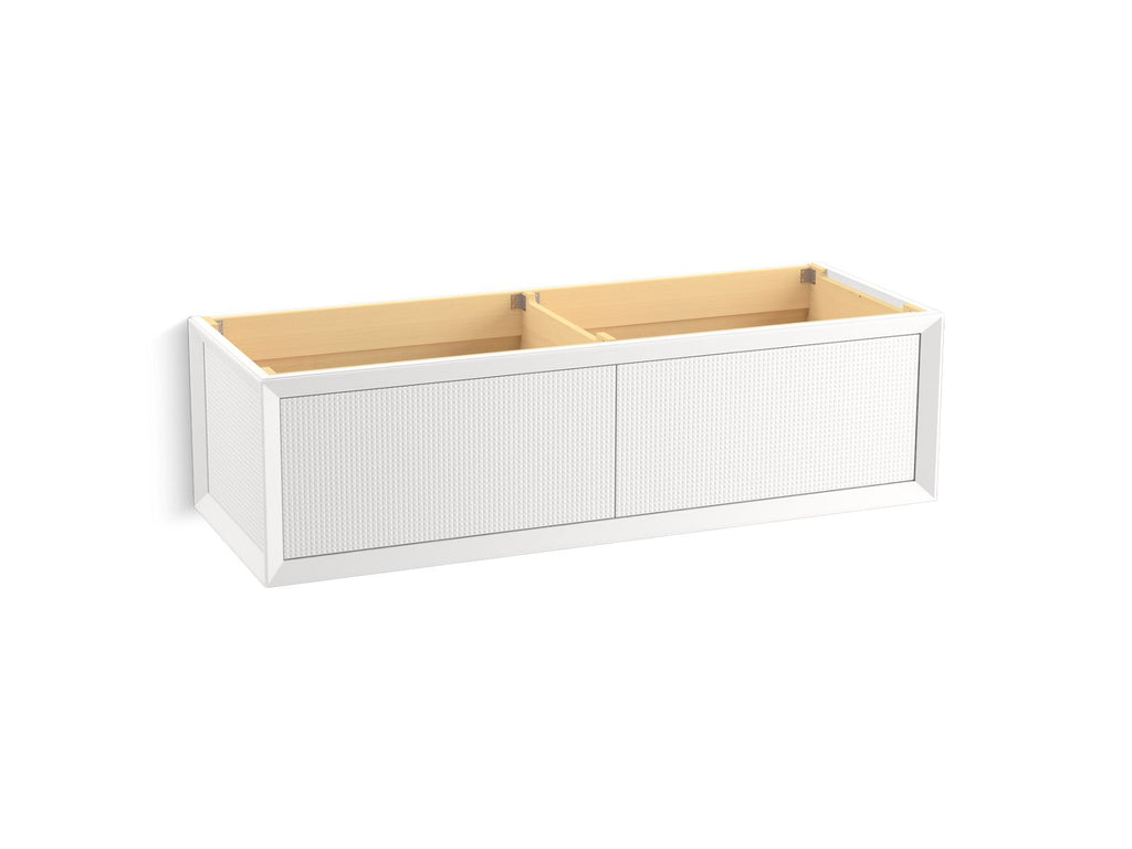 KOHLER K-33563-GL7 Enivo 60" Wall-Hung Bathroom Vanity Cabinet - Gloss Black
