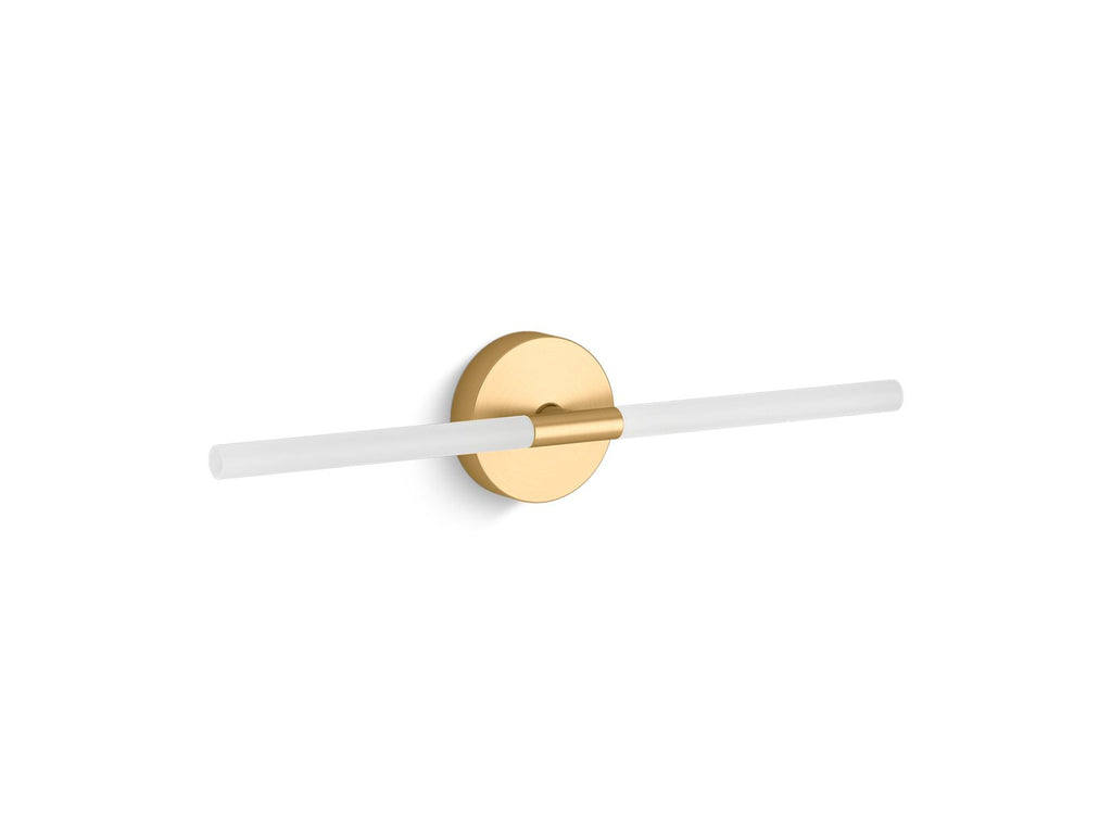 KOHLER K-23464-SCLED-2GL Components Two-Light Led Sconce - Brushed Moderne Brass