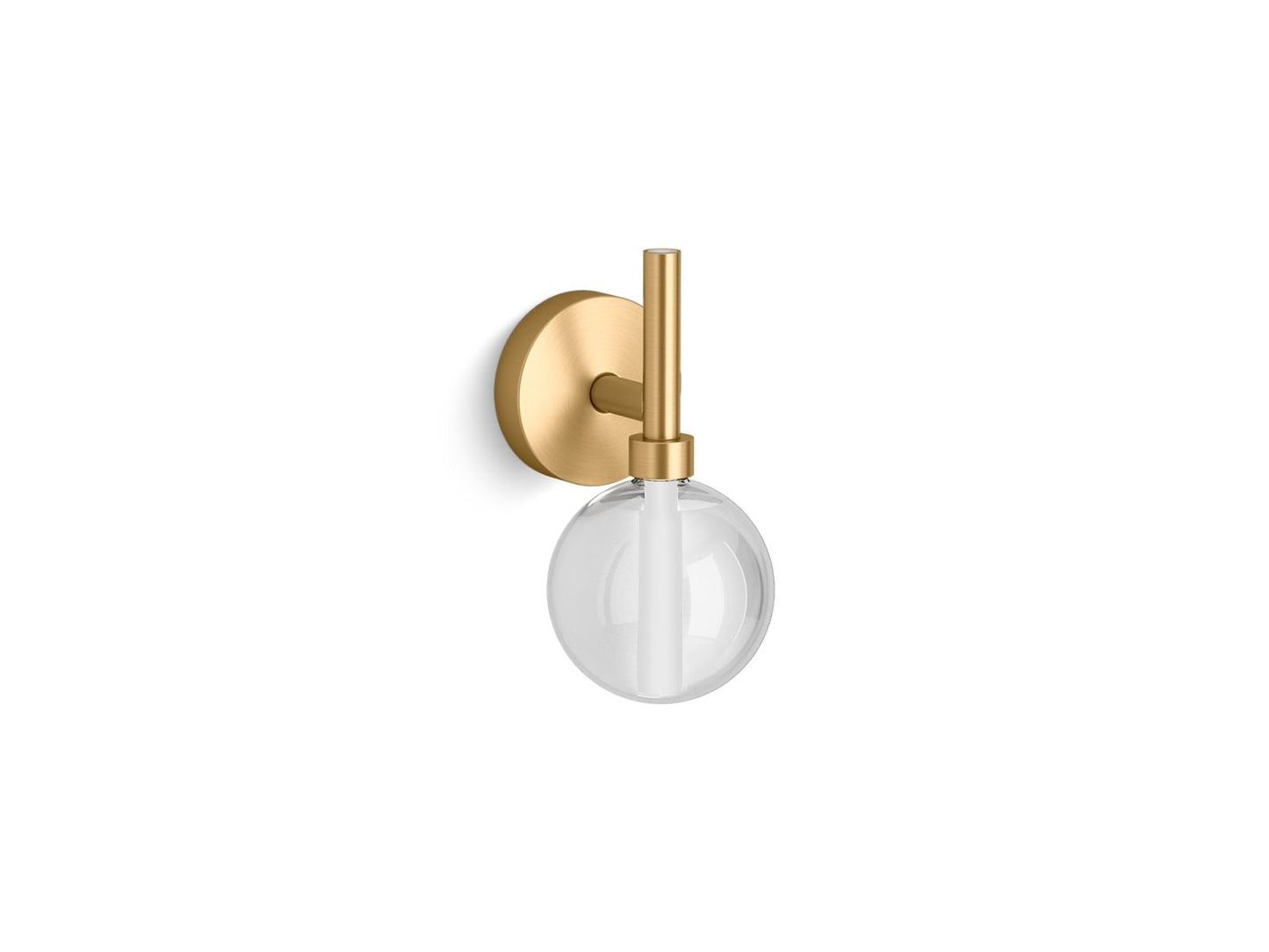 KOHLER K-23467-SCLED-2GL Components One-Light Led Lacemaker Sconce In Brushed Moderne Brass