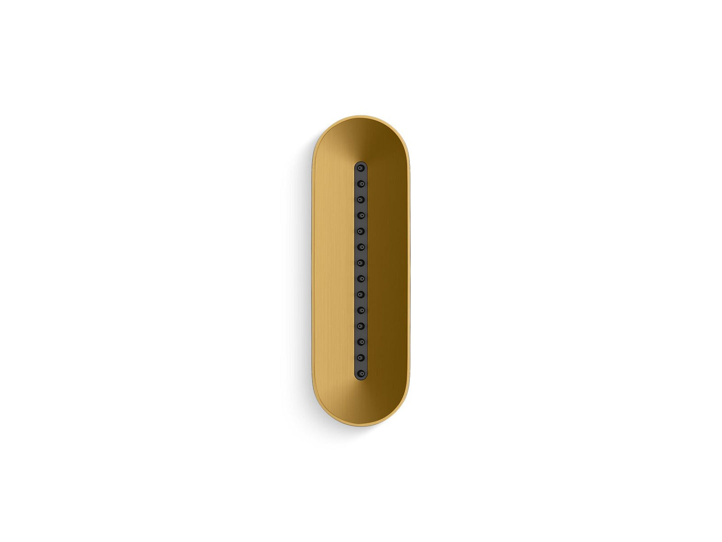 KOHLER K-26300-2MB Statement Oblong Vichy single-function body spray, 2.5 gpm - Vibrant Brushed Moderne Brass
