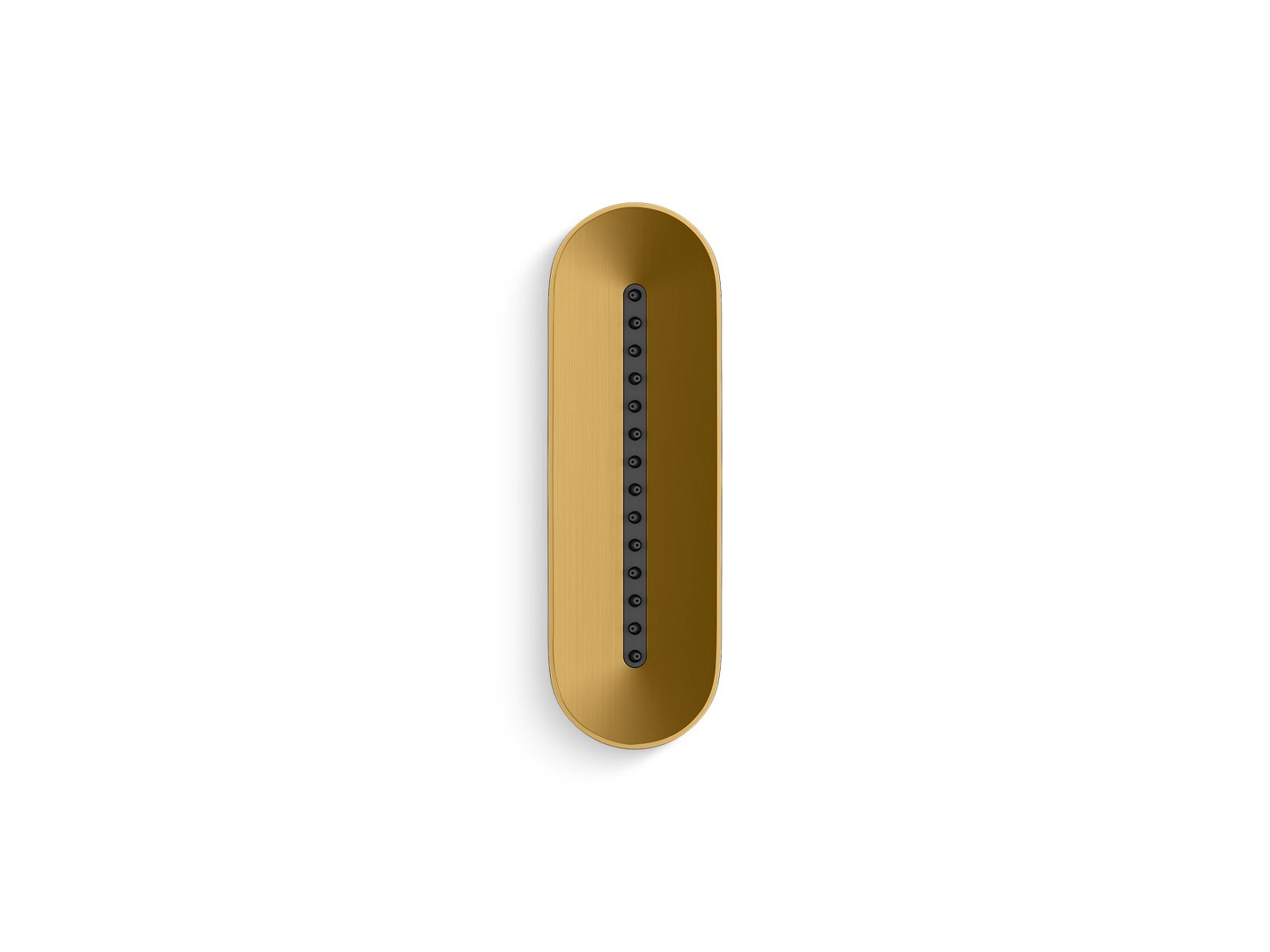KOHLER K-26300-2MB Statement Oblong Vichy Single-Function Body Spray, 2.5 Gpm - Vibrant Brushed Moderne Brass