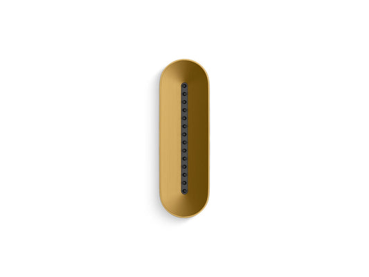 KOHLER K-26300-2MB Statement Oblong Vichy single-function body spray, 2.5 gpm - Vibrant Brushed Moderne Brass