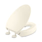 KOHLER K-25875-96 Hyten Elevated Quiet-Close Elongated Toilet Seat In Biscuit