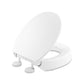 KOHLER K-25876-0 Hyten Elevated Quiet-Close Round-Front Toilet Seat In White