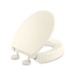 KOHLER K-25876-96 Hyten Elevated Quiet-Close Round-Front Toilet Seat In Biscuit