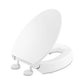 KOHLER K-25875-0 Hyten Elevated Quiet-Close Elongated Toilet Seat In White