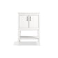 KOHLER K-33577-ASB-0 Winnow 24" Bathroom Vanity Cabinet With Sink And Quartz Top In White