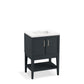 KOHLER K-33577-ASB-1WX Winnow 24" Bathroom Vanity Cabinet With Sink And Quartz Top In Slate Grey