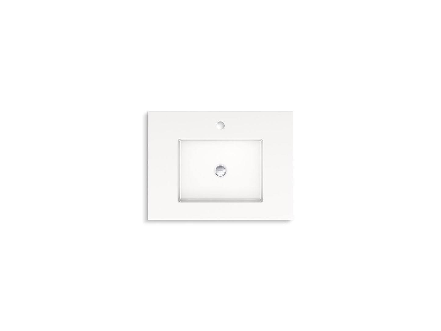 KOHLER K-33577-ASB-0 Winnow 24" bathroom vanity cabinet with sink and quartz top - White