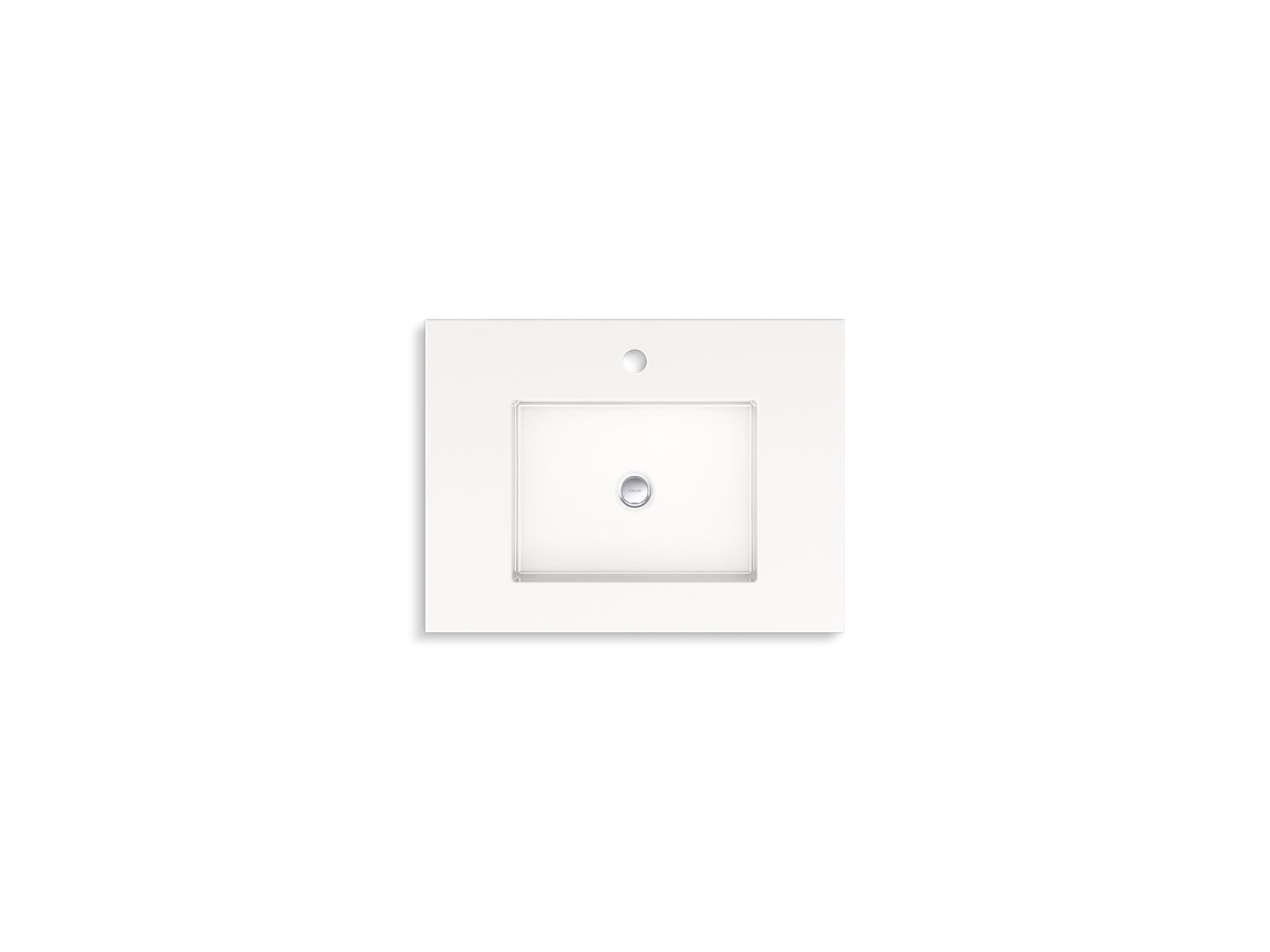 KOHLER K-33577-ASB-0 Winnow 24" Bathroom Vanity Cabinet With Sink And Quartz Top - White