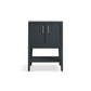 KOHLER K-33577-ASB-1WX Winnow 24" Bathroom Vanity Cabinet With Sink And Quartz Top In Slate Grey