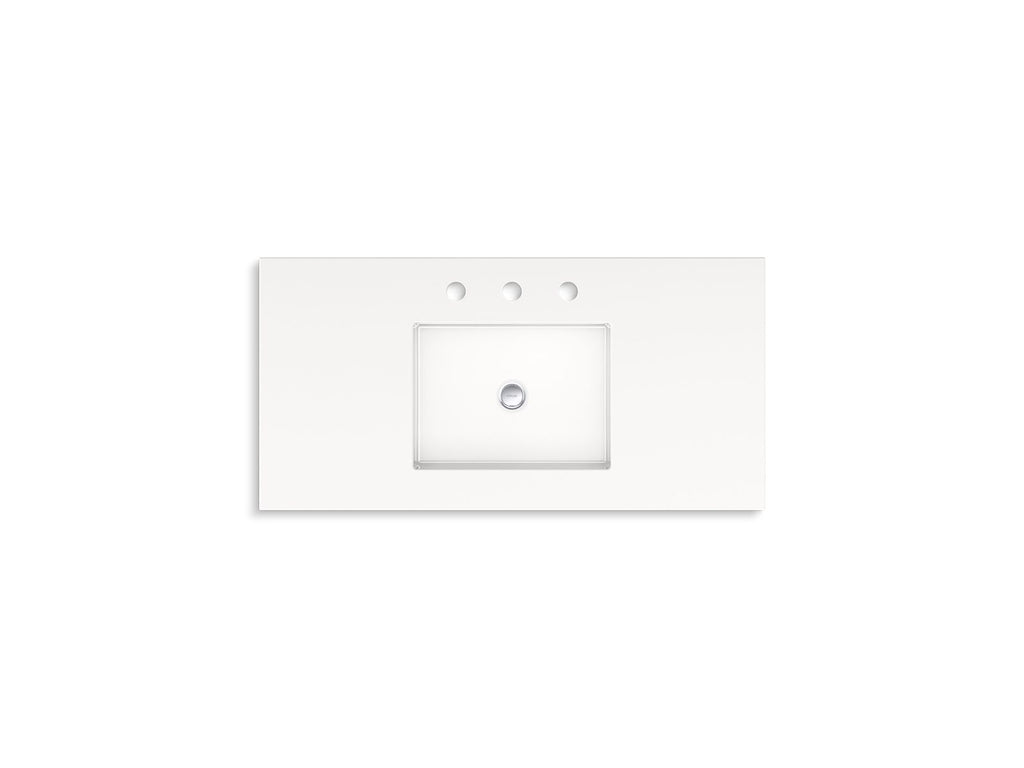 KOHLER K-33579-ASB-0 Winnow 36" Bathroom Vanity Cabinet With Sink And Quartz Top - White