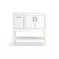 KOHLER K-33579-ASB-0 Winnow 36" Bathroom Vanity Cabinet With Sink And Quartz Top In White