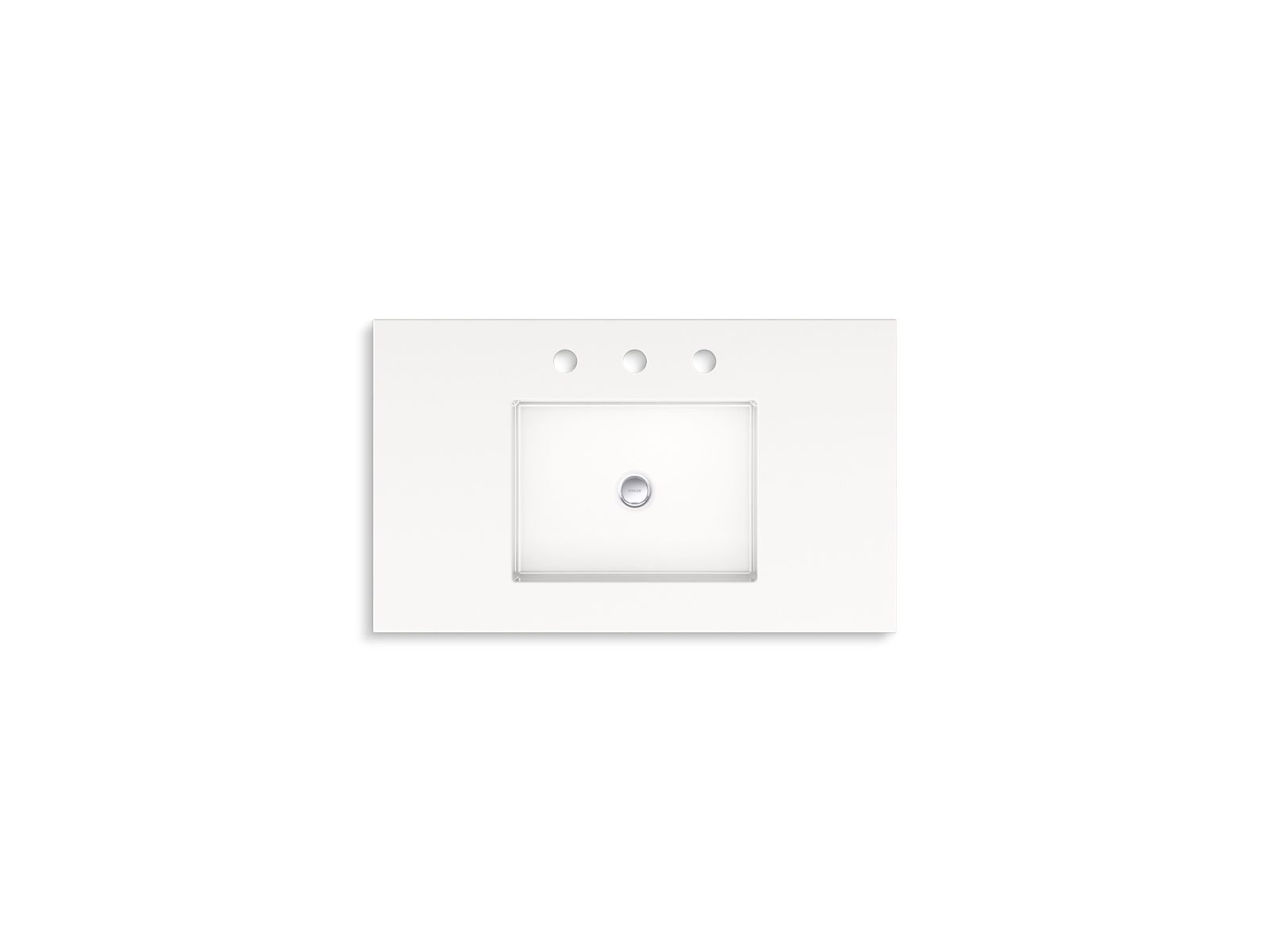 KOHLER K-33578-ASB-0 Winnow 30" Bathroom Vanity Cabinet With Sink And Quartz Top - White