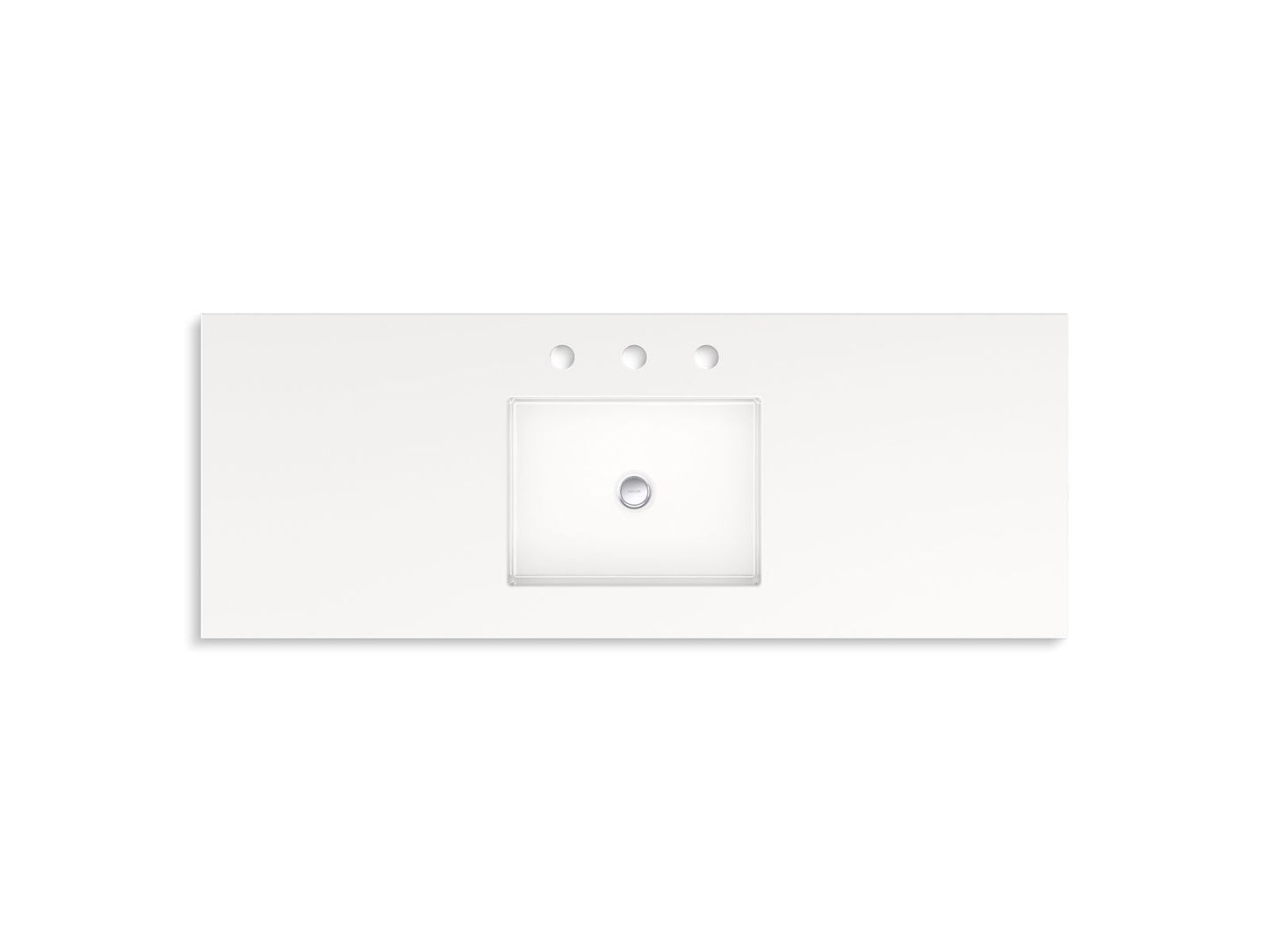 KOHLER K-33580-ASB-1WX Winnow 48" bathroom vanity cabinet with sink and quartz top - Slate Grey