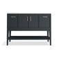 KOHLER K-33580-ASB-1WX Winnow 48" Bathroom Vanity Cabinet With Sink And Quartz Top In Slate Grey