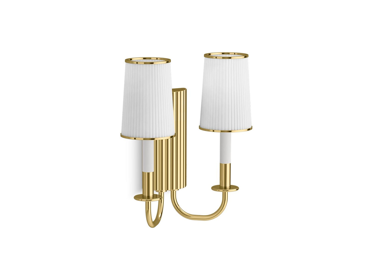 KOHLER K-28544-SC02-2PL Tresdoux Two-Light Sconce In Polished Brass