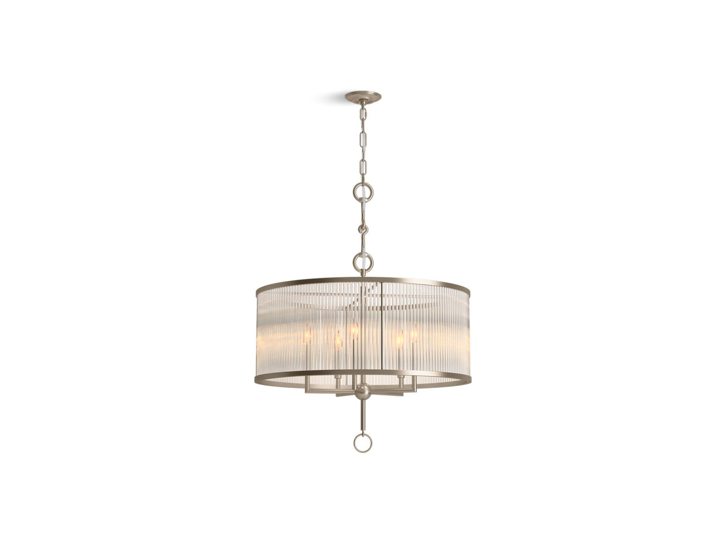 KOHLER K-27748-CH05-BVL Terret 29" Chandelier In Brushed Bronze