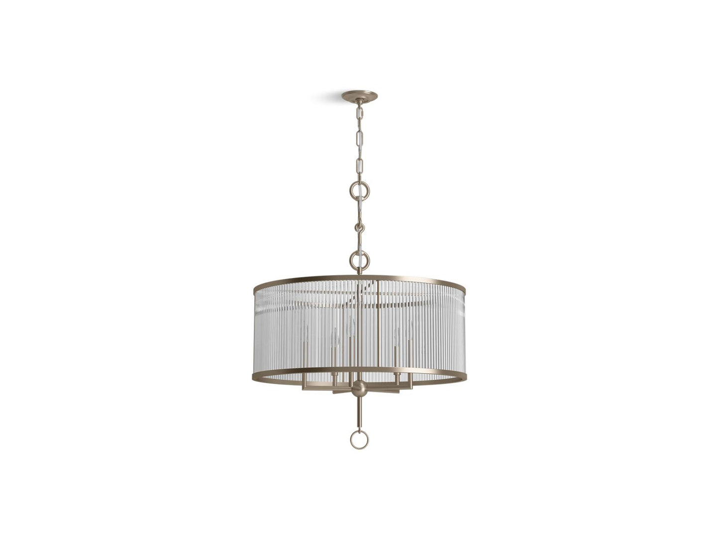 KOHLER K-27748-CH05-BVL Terret 29" Chandelier In Brushed Bronze